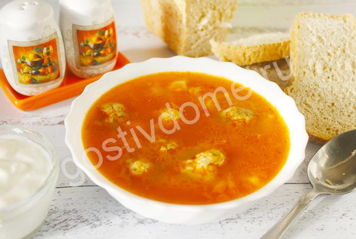 суп с фрикадельками фото